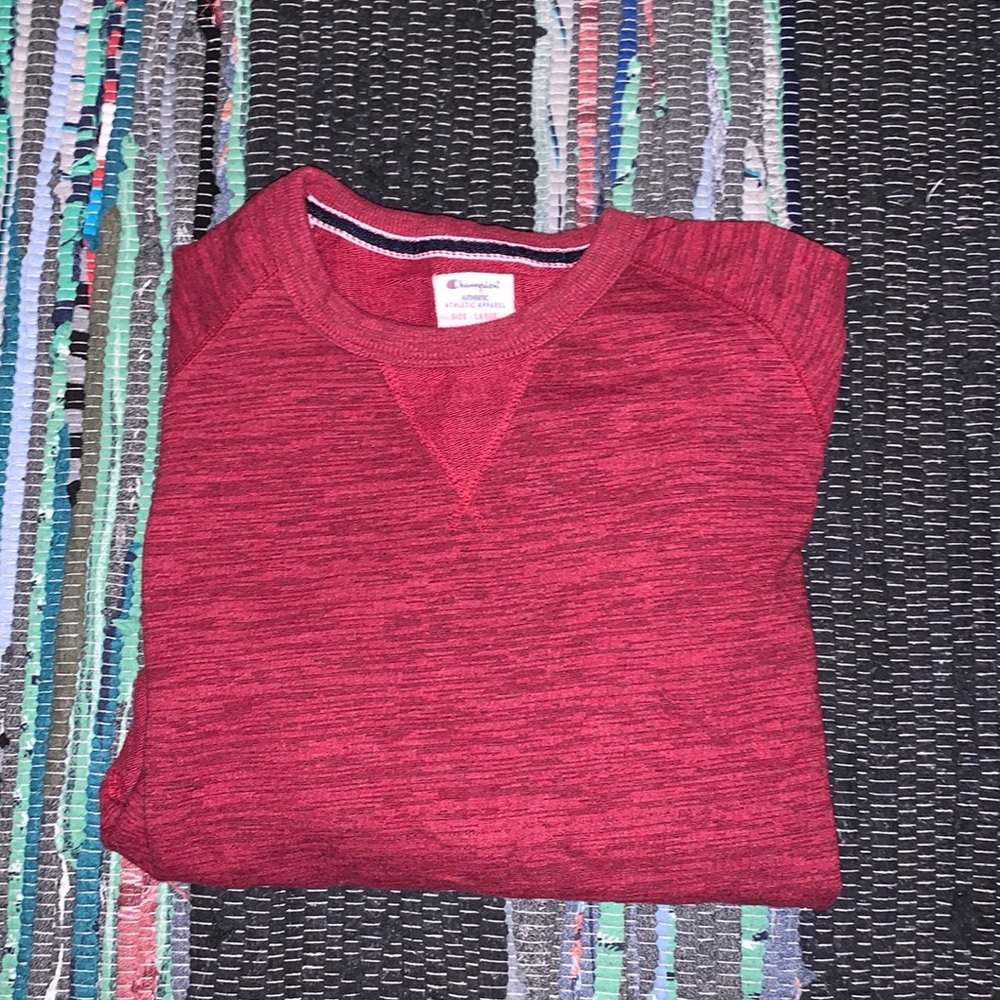 Red champion crew neck
